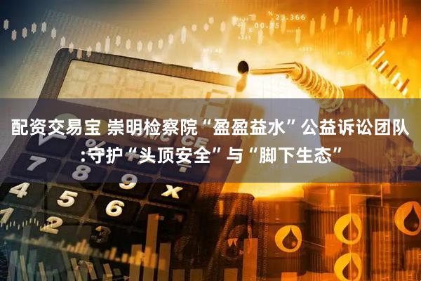 配资交易宝 崇明检察院“盈盈益水”公益诉讼团队:守护“头顶安全”与“脚下生态”