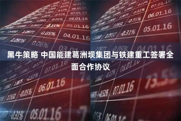 黑牛策略 中国能建葛洲坝集团与铁建重工签署全面合作协议