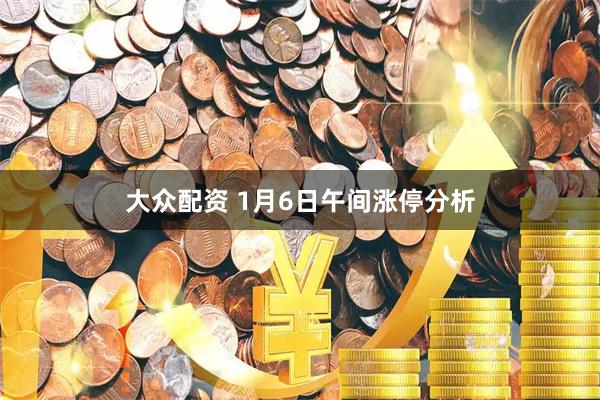 大众配资 1月6日午间涨停分析